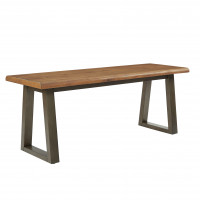 OSP Home Furnishings BP-WESB-RS Weston Bench in Rustic Sand Finish